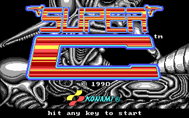 Title screen of Super C
