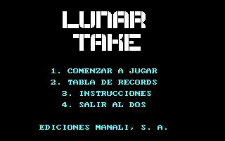 Title screen of Lunar Take