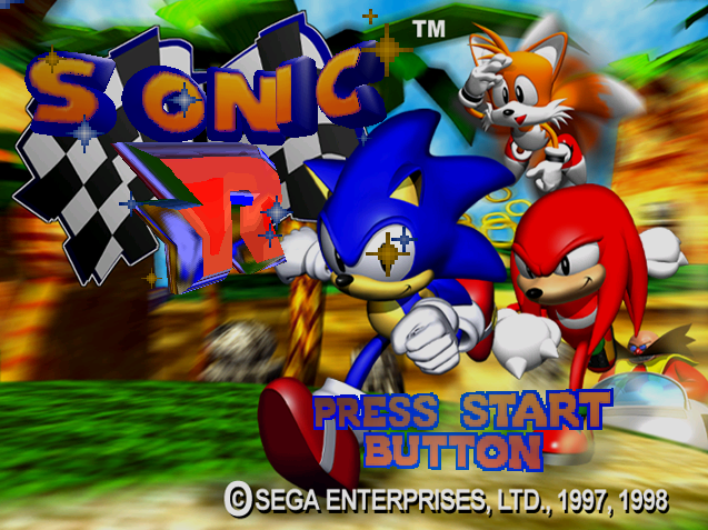 Title screen of Sonic R