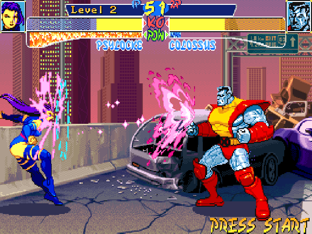 Gameplay of X-Men: Children of the Atom