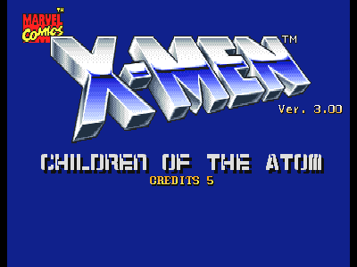 Title screen of X-Men: Children of the Atom