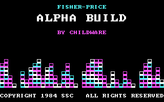 Title screen of Alpha Build