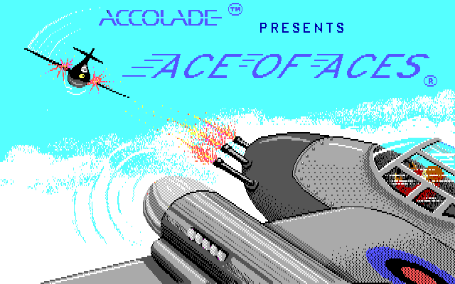 Title screen of Ace of Aces
