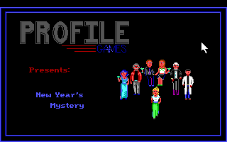 Title screen of New Year's Mystery