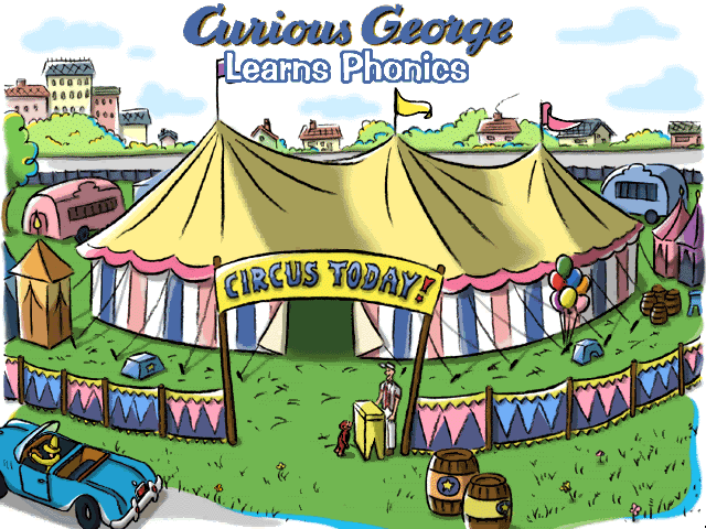 Title screen of Curious George Learns Phonics