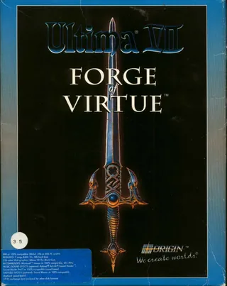 Box front of Ultima VII: The Black Gate + Forge of Virtue
