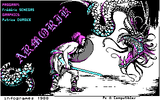 Title screen of Armorik the Viking: The Eight Conquests