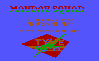 Title screen of Mayday Squad