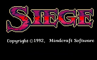 Title screen of Siege