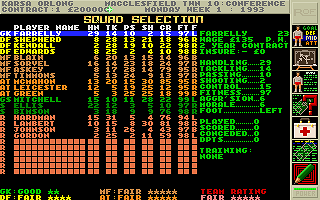 Gameplay of Premier Manager 2