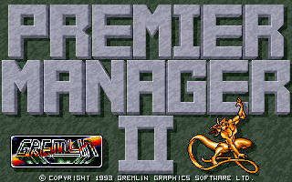 Title screen of Premier Manager 2