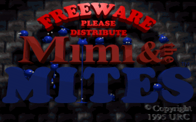Title screen of Mimi & The Mites