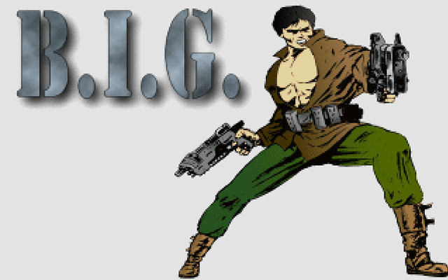 Title screen of B.I.G.