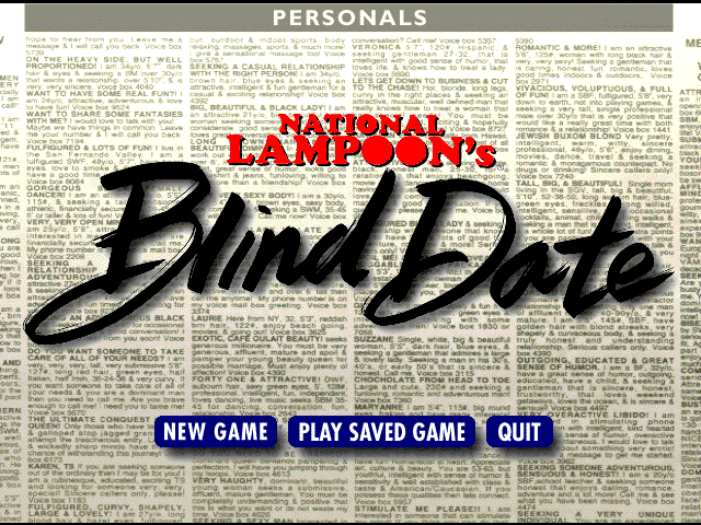 Title screen of National Lampoon's Blind Date