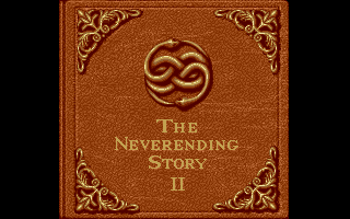 Title screen of The Neverending Story II: The Arcade Game