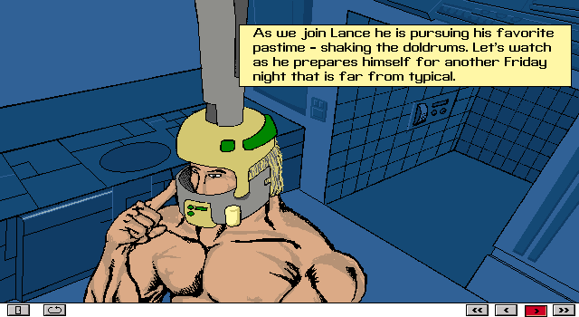Gameplay of HyperComix issue #1 - Lance Stone: Trouble at the Woz