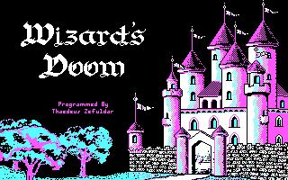 Title screen of Wizard's Doom