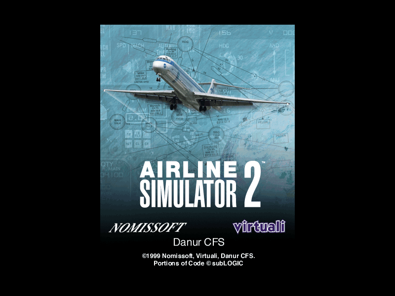 Title screen of Airline Simulator 2
