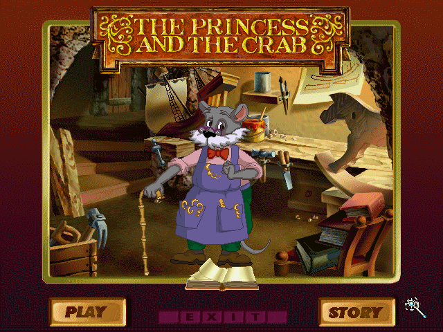 Title screen of Magic Tales: The Princess and the Crab