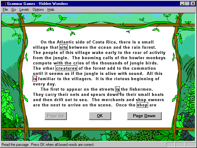 Gameplay of Grammar Games