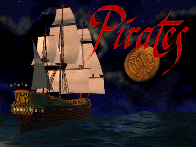 Title screen of Pirates! Gold