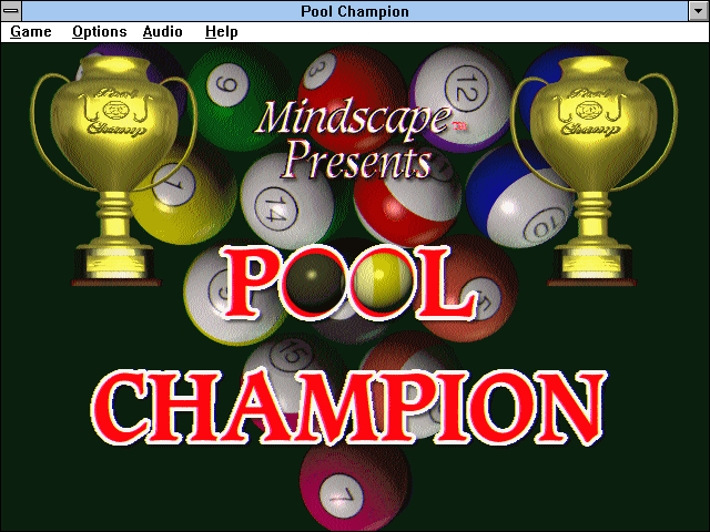 Title screen of Pool Champion