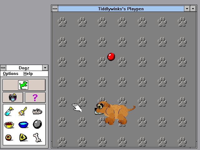 Gameplay of Dogz: Your Computer Pet