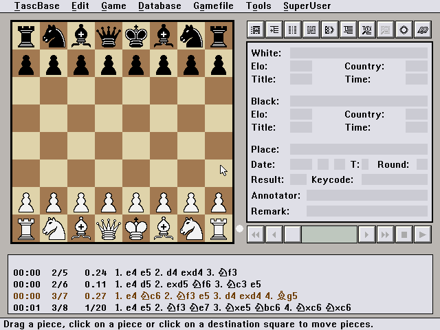 Gameplay of TascBase