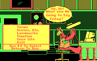 Gameplay of ALF's U.S. Geography