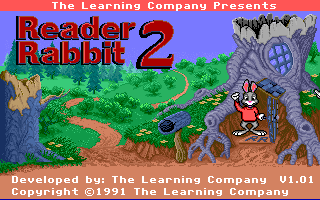 Title screen of Reader Rabbit 2