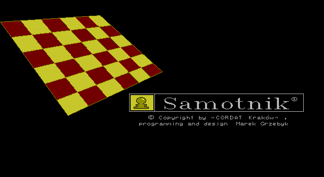 Title screen of Samotnik