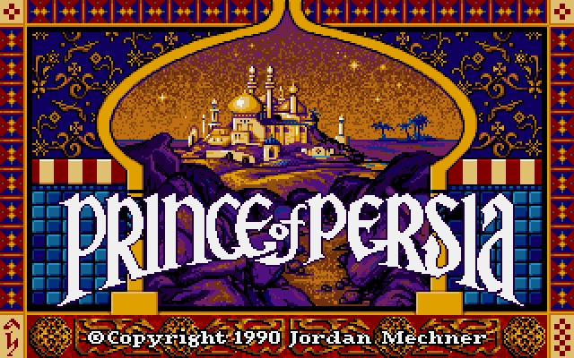 Title screen of Prince of Persia