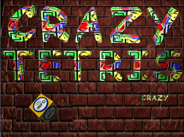 Title screen of Crazy Tetris