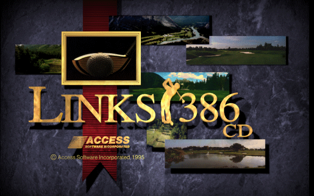 Title screen of Links 386 CD