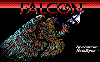 Title screen of Falcon