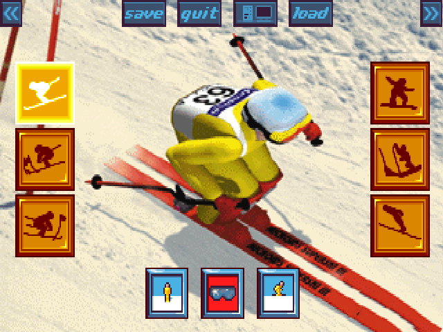 Title screen of SuperSki Pro