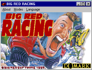 Title screen of Big Red Racing