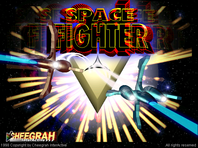 Title screen of 3D Space Fighter