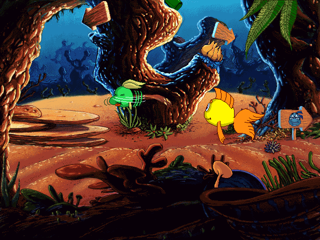 Gameplay of Freddi Fish and the Case of the Missing Kelp Seeds
