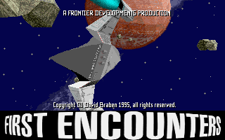 Title screen of Frontier: First Encounters
