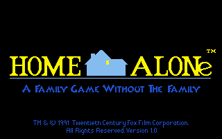 Title screen of Home Alone