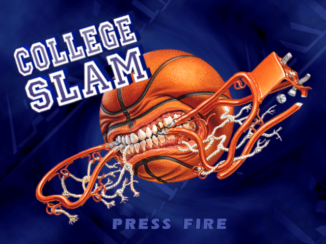 Title screen of College Slam
