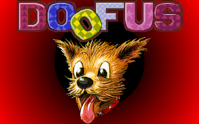 Title screen of Doofus