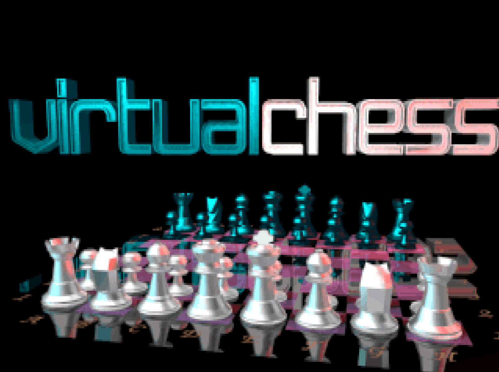 Title screen of Virtual Chess Platinum