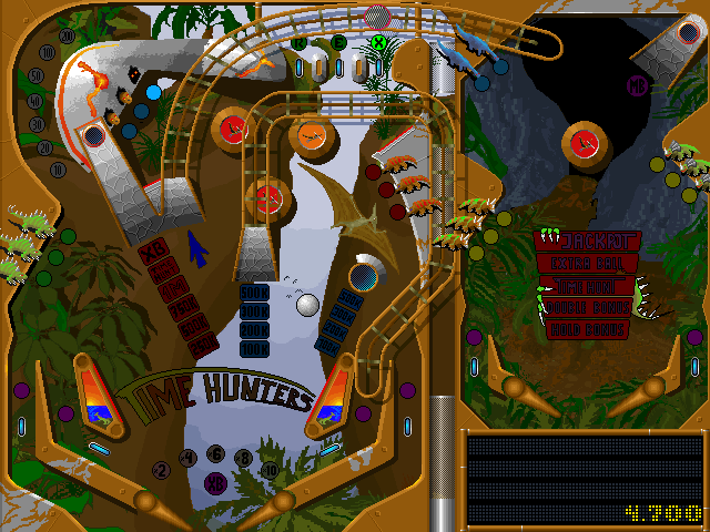 Gameplay of Time Hunters Pinball