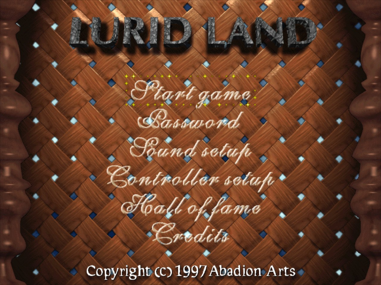 Title screen of Lurid Land