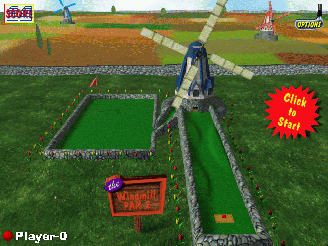 Gameplay of 3-D Ultra Minigolf