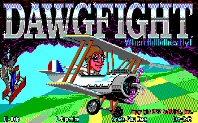 Title screen of Dawgfight