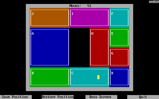 Gameplay of Argh