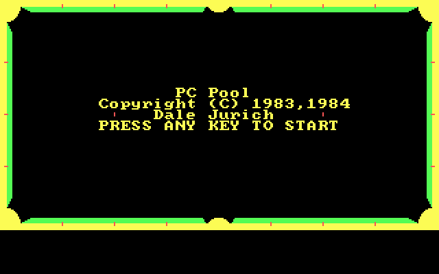 Title screen of PC Pool